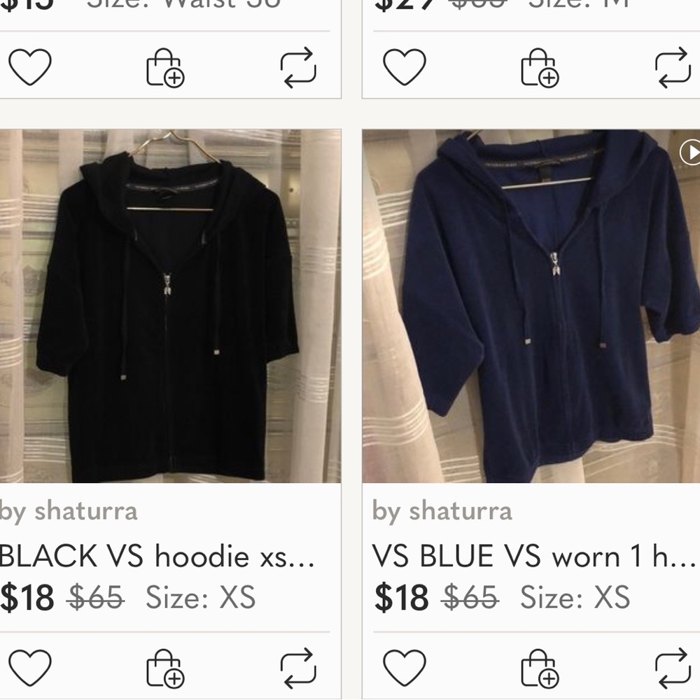 1 is black 1 is blue They are very cute. Listings are in my closet w pics
